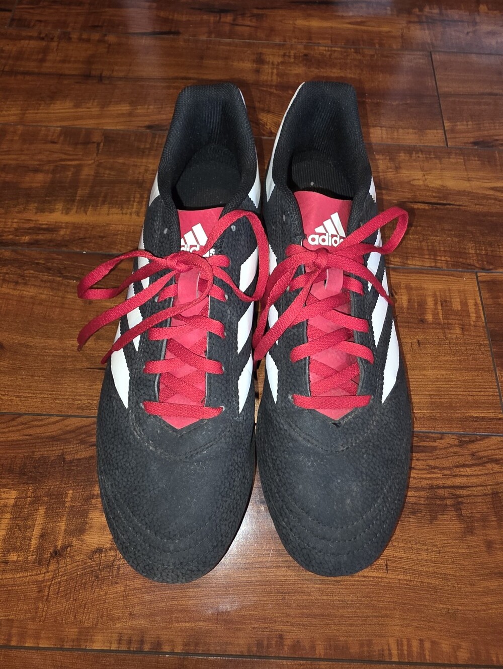 adidas Men’s Black, White & Red Athletic Soccer Shoes